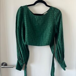 Tularosa Green Long Sleeve Top